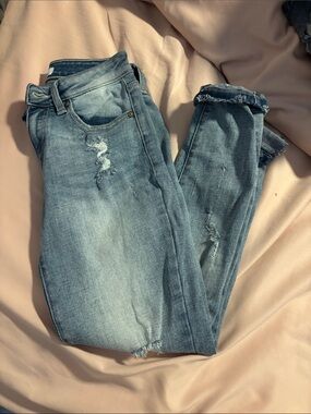 KanCan Light Blue Distressed Skinny Jeans
